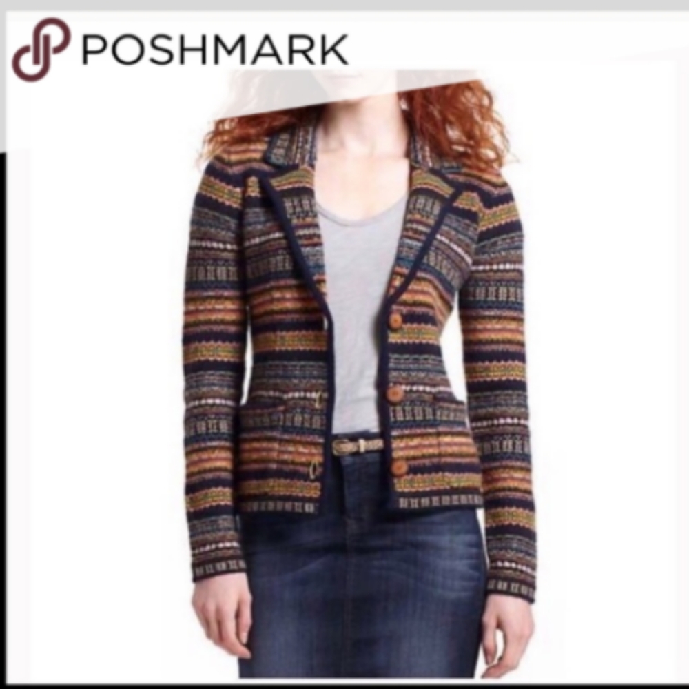 Anthropologie Sparrow Sweater Blazer Size Medium